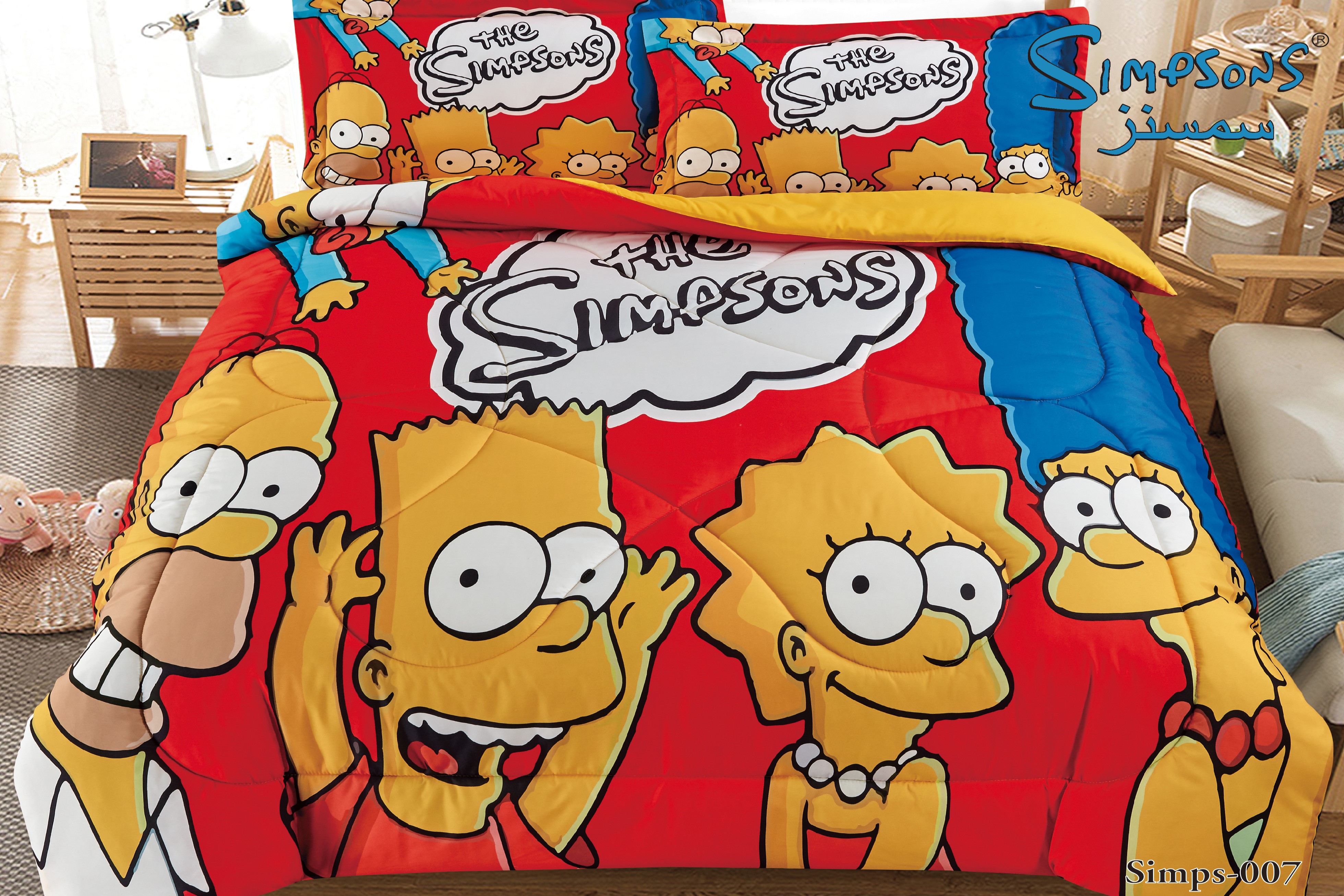 Simpsons Comforter 4 Pcs Set