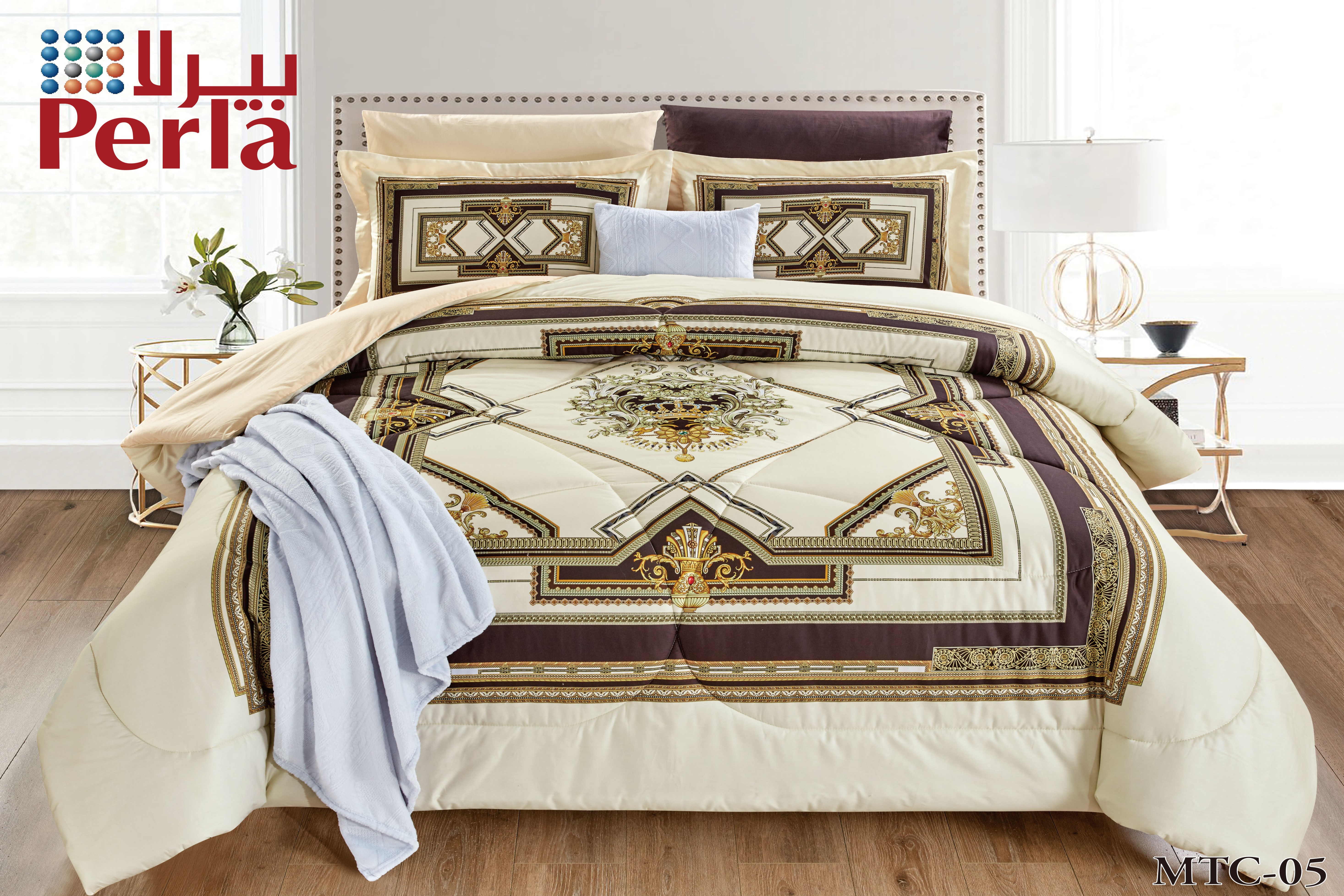 Perla Comforter Monte Carlo Collection 8 Pcs Set