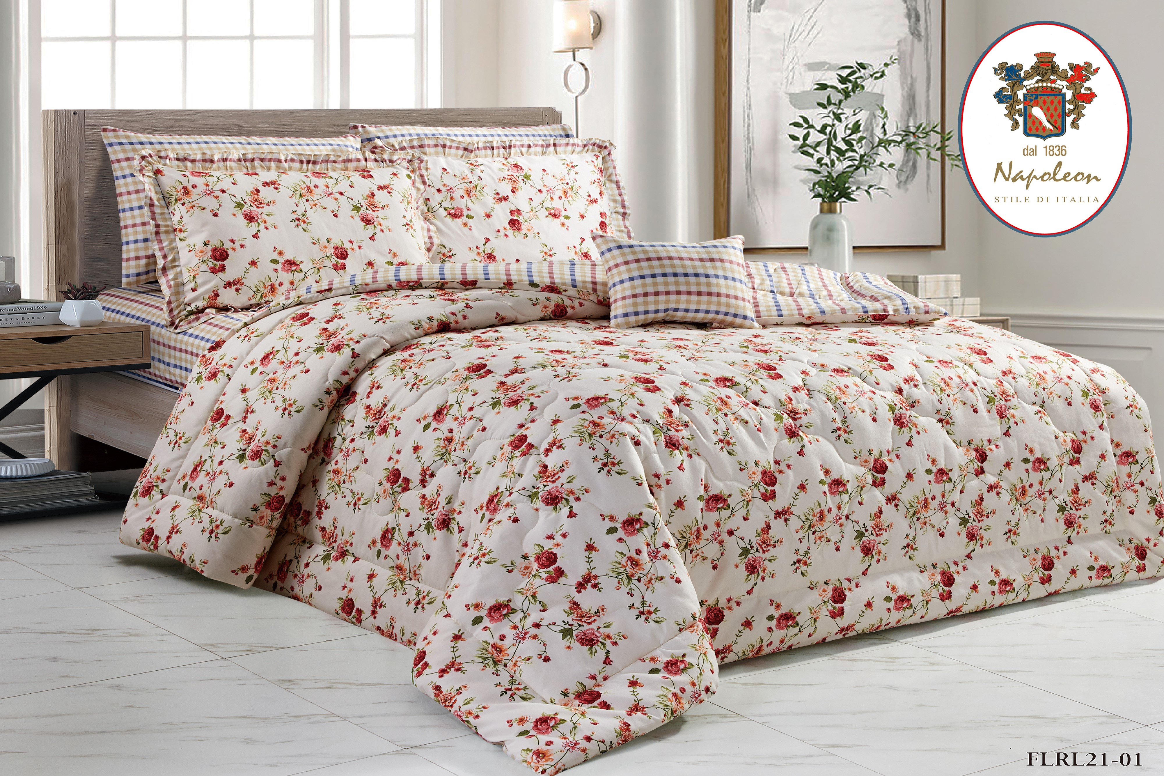 Napoleon Comforter Floral Collection 7Pcs Set